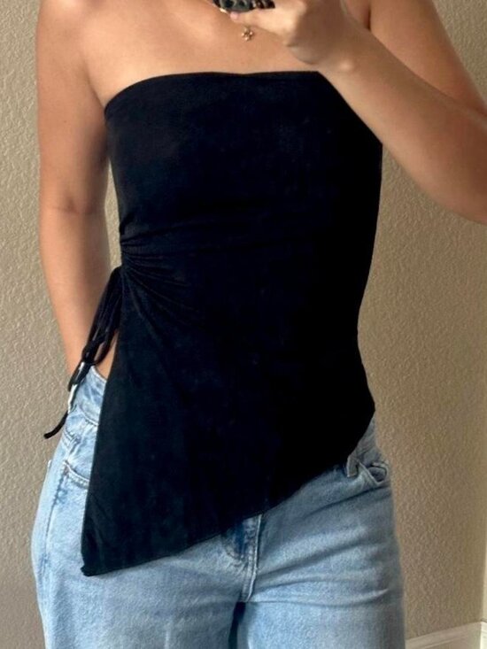 SHEIN Tops - Asymmetrical Tube Top